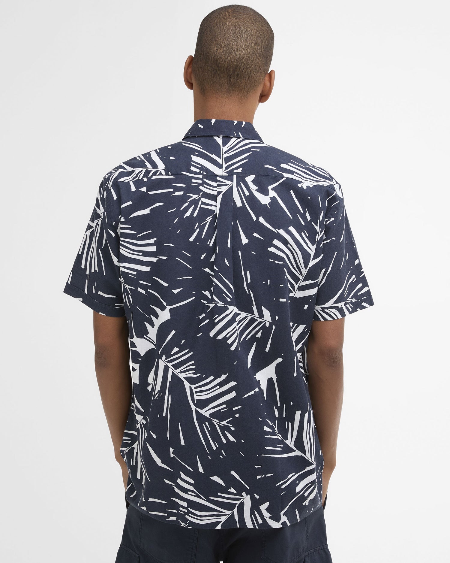 Edenwood Printed Summer Fit Shirt - Navy