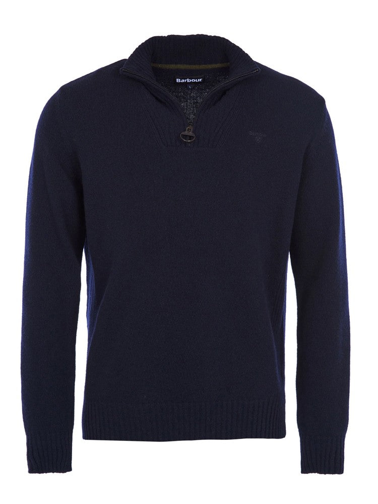 Essential Lambswool Half Zip Jumper - Navy