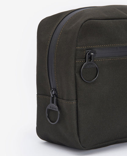 Field Canvas Washbag - Olive/Black