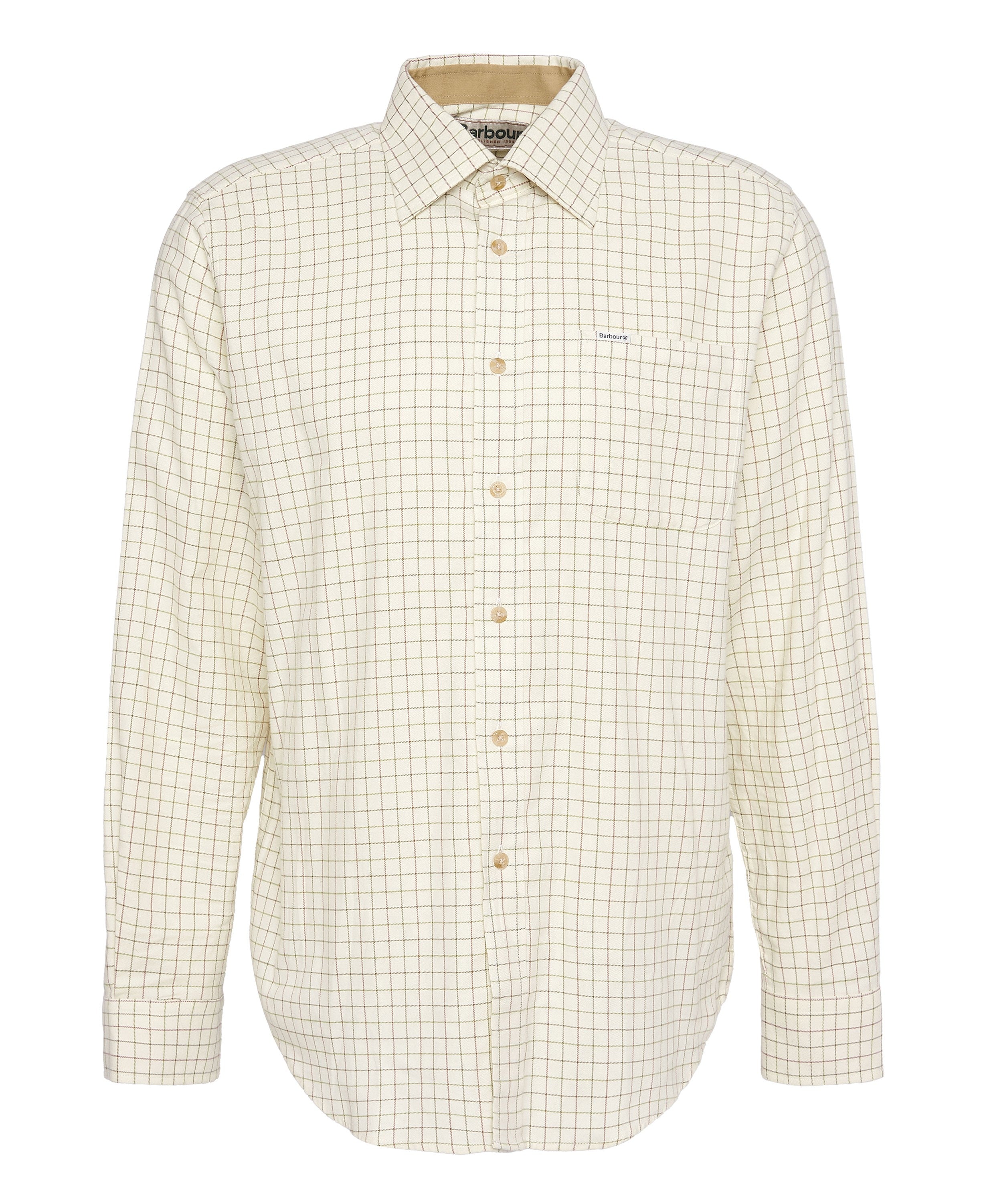 Landmark Barbour Field Tattersall Cc Shirt in Green/Brown