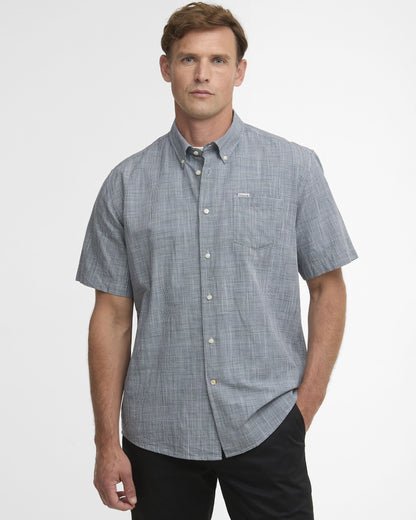 Fleming Linen Blend Regular Shirt - Navy