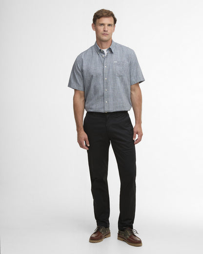 Fleming Linen Blend Regular Shirt - Navy