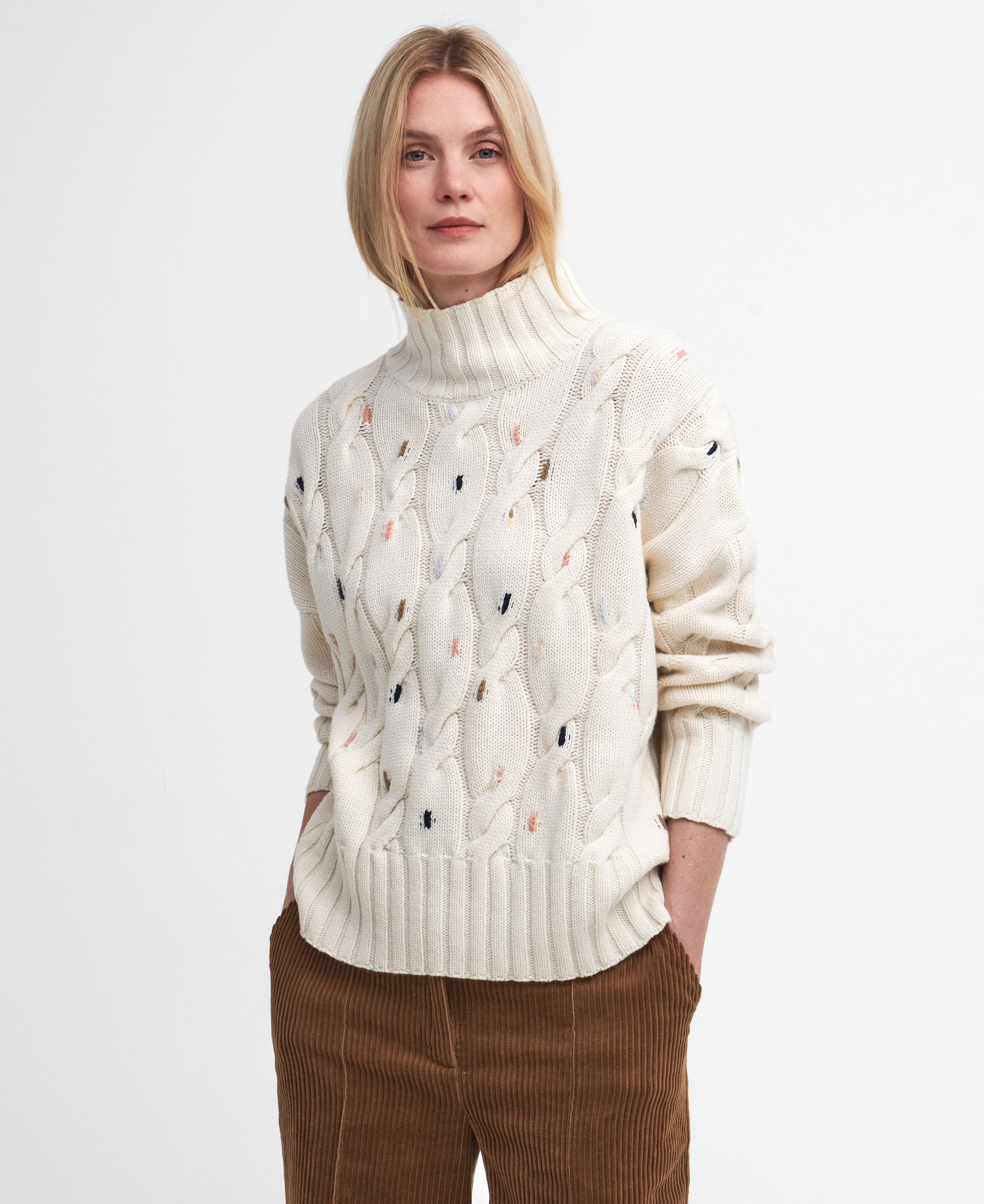 Fleur Knitted Jumper - Ecru