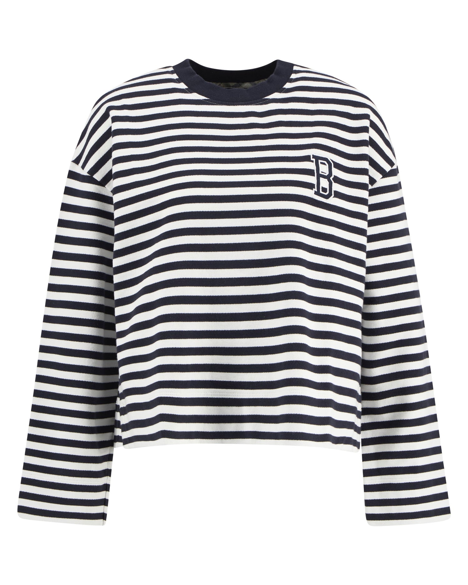 Gabby Sweatshirt - Dark Navy Stripe