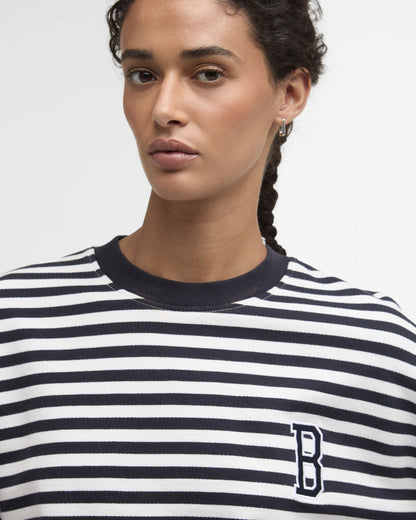 Gabby Sweatshirt - Dark Navy Stripe