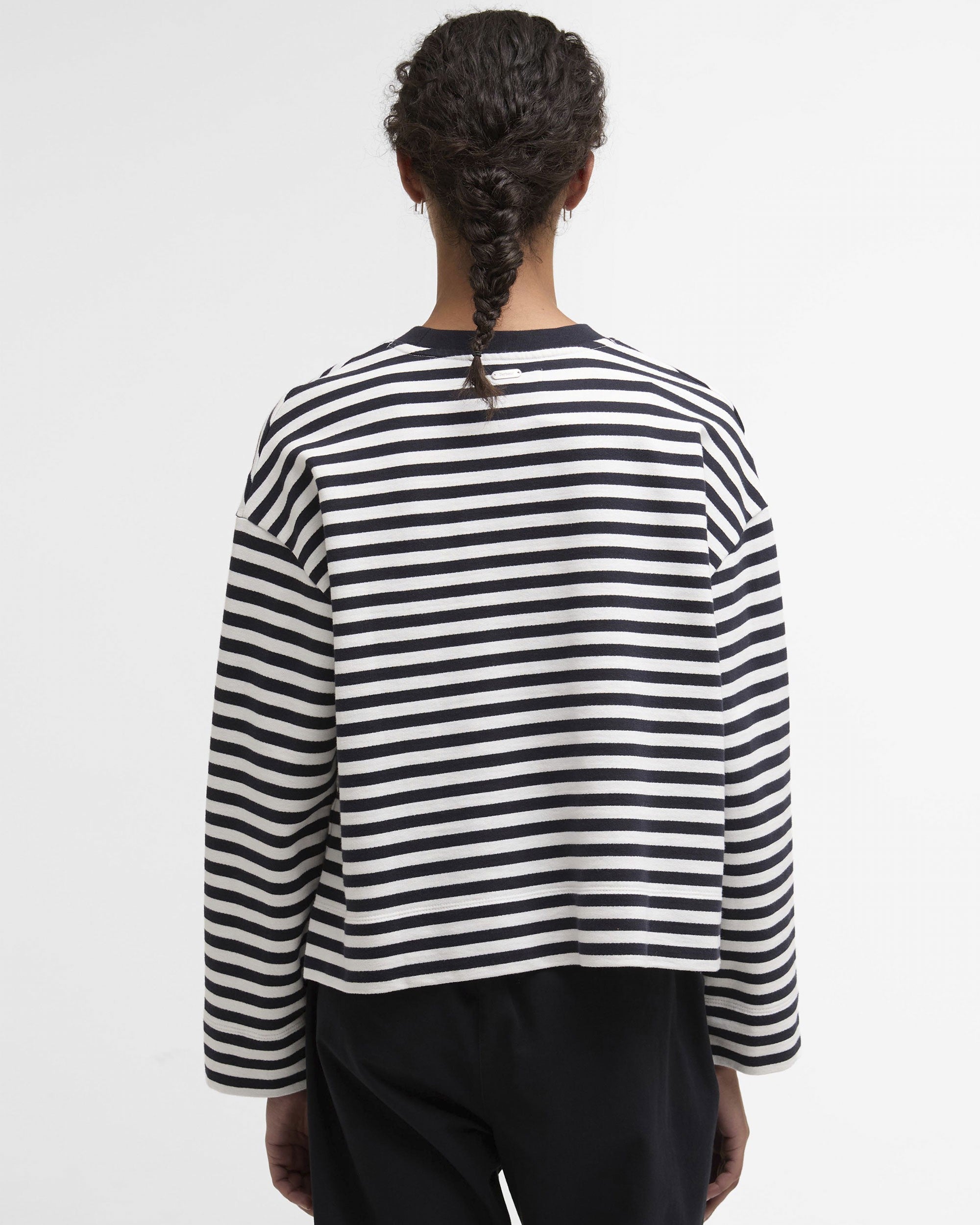 Gabby Sweatshirt - Dark Navy Stripe