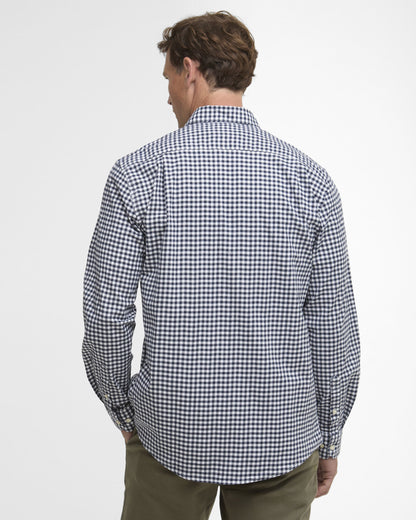Gingham Aukside Regular Shirt - Navy