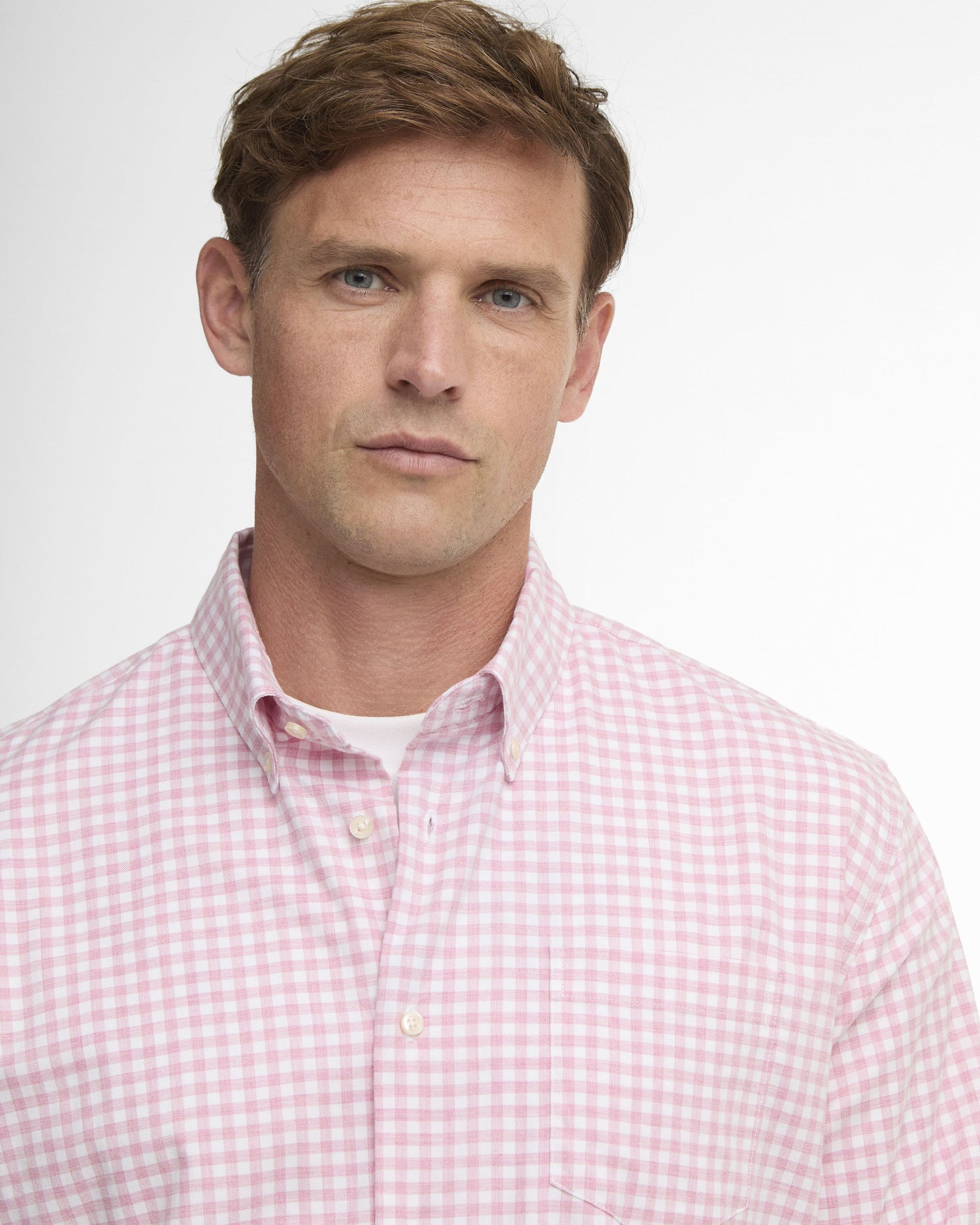 Gingham Aukside Regular Shirt - Pink