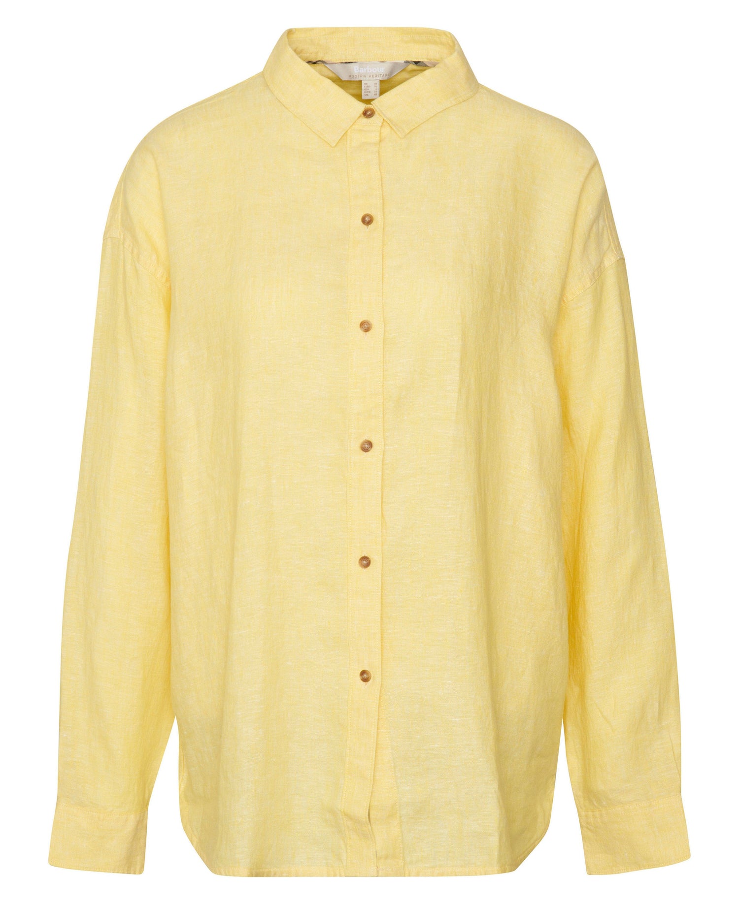 Hampton Relaxed Linen Shirt - Sunray Yellow