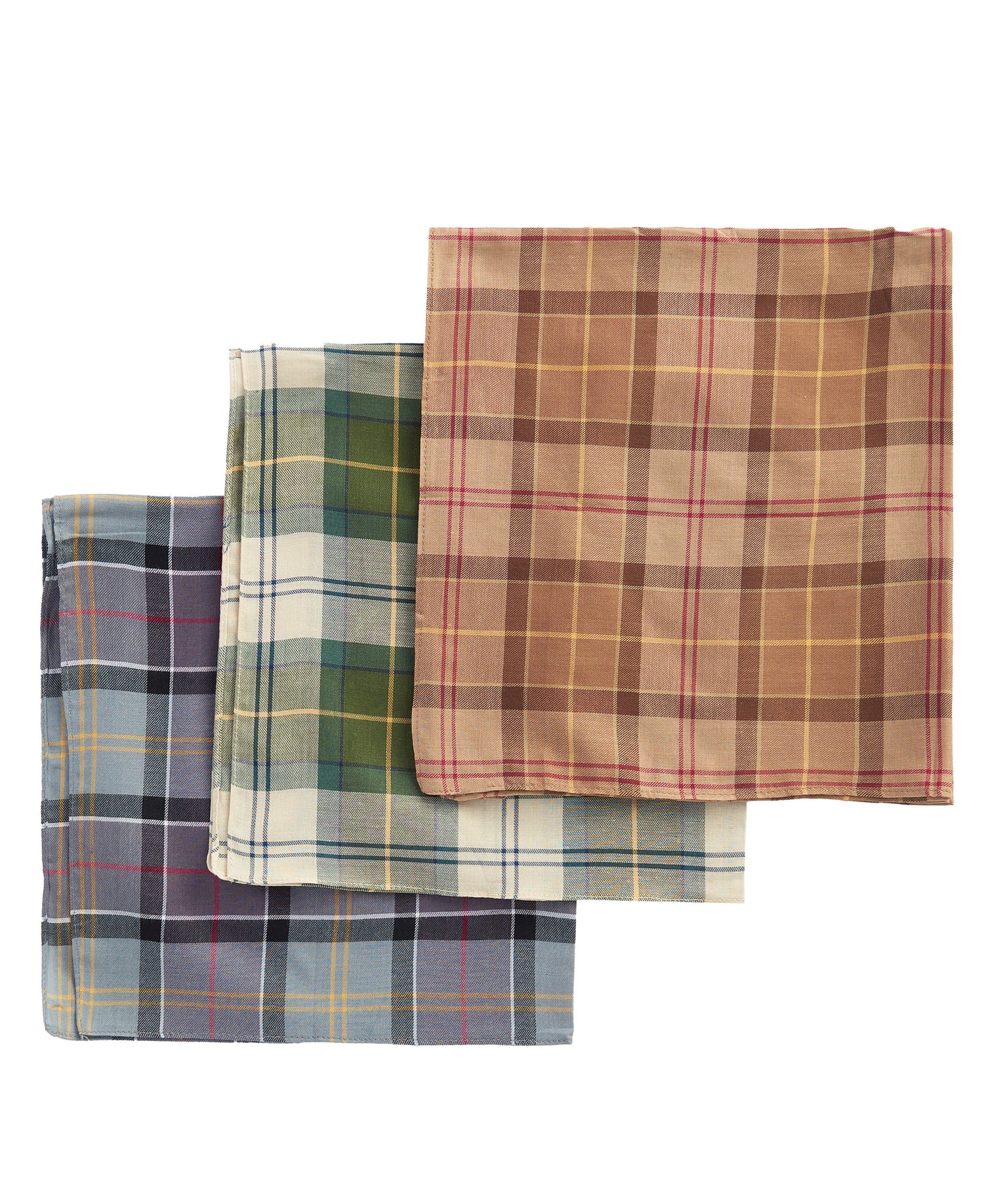 Handkerchief Pack of 3 - Barbour Tartan