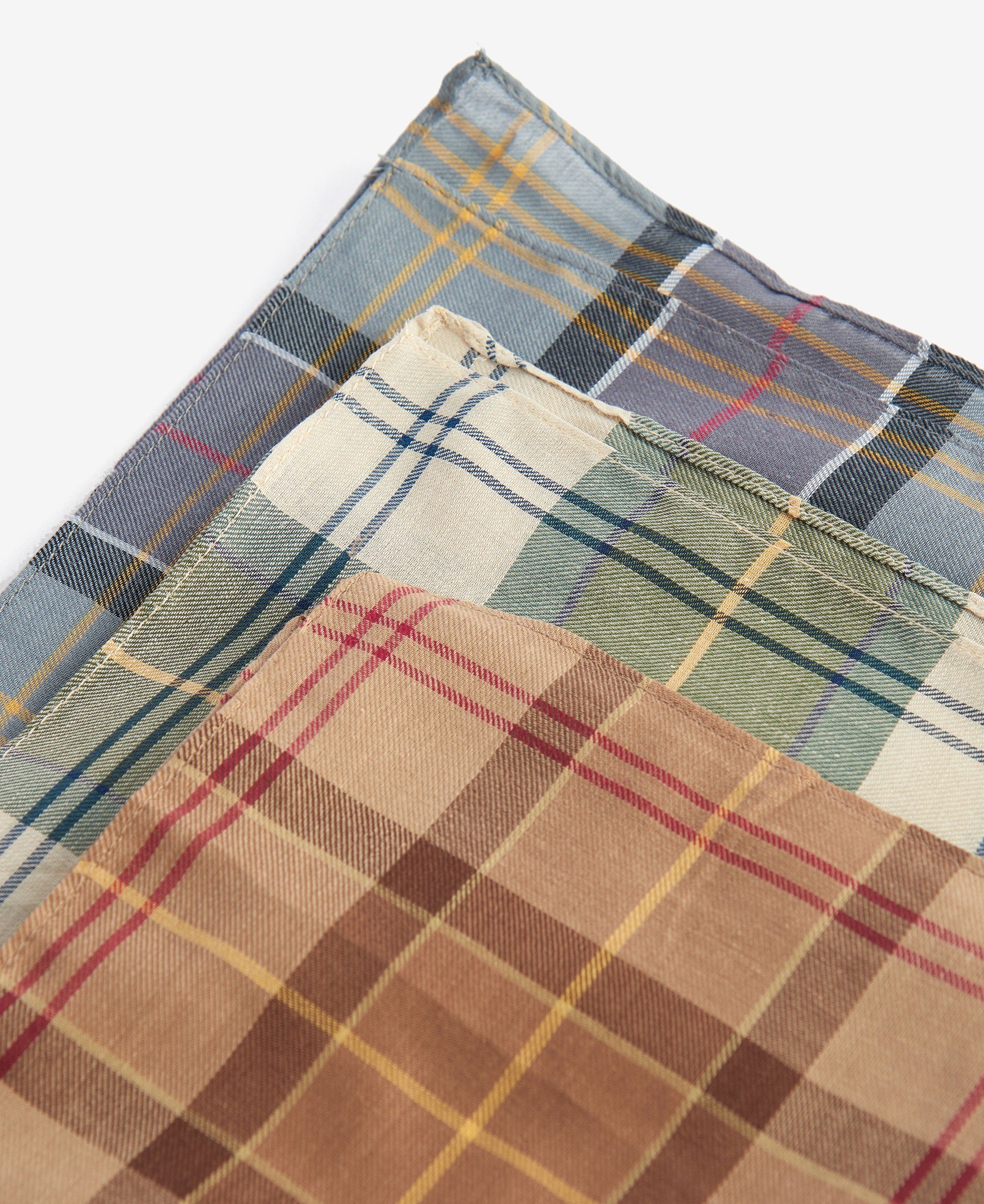 Handkerchief Pack of 3 - Barbour Tartan