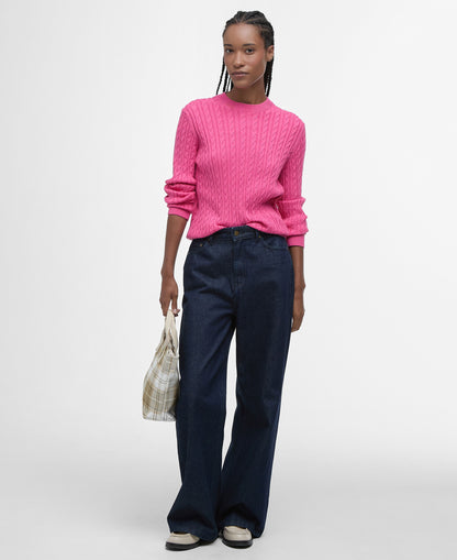 Hartland Crew Neck Jumper - Rose Pink