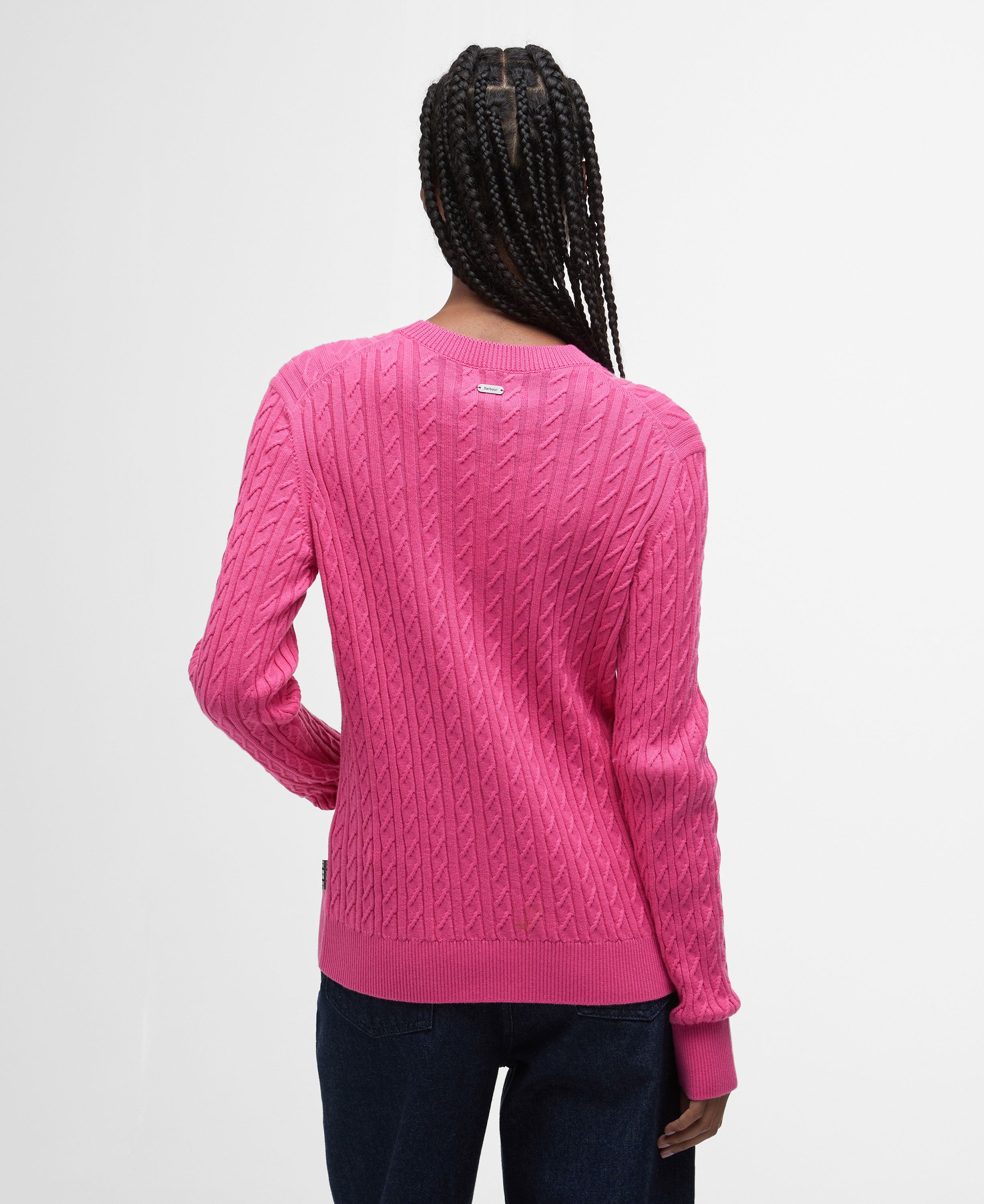 Hartland Crew Neck Jumper - Rose Pink