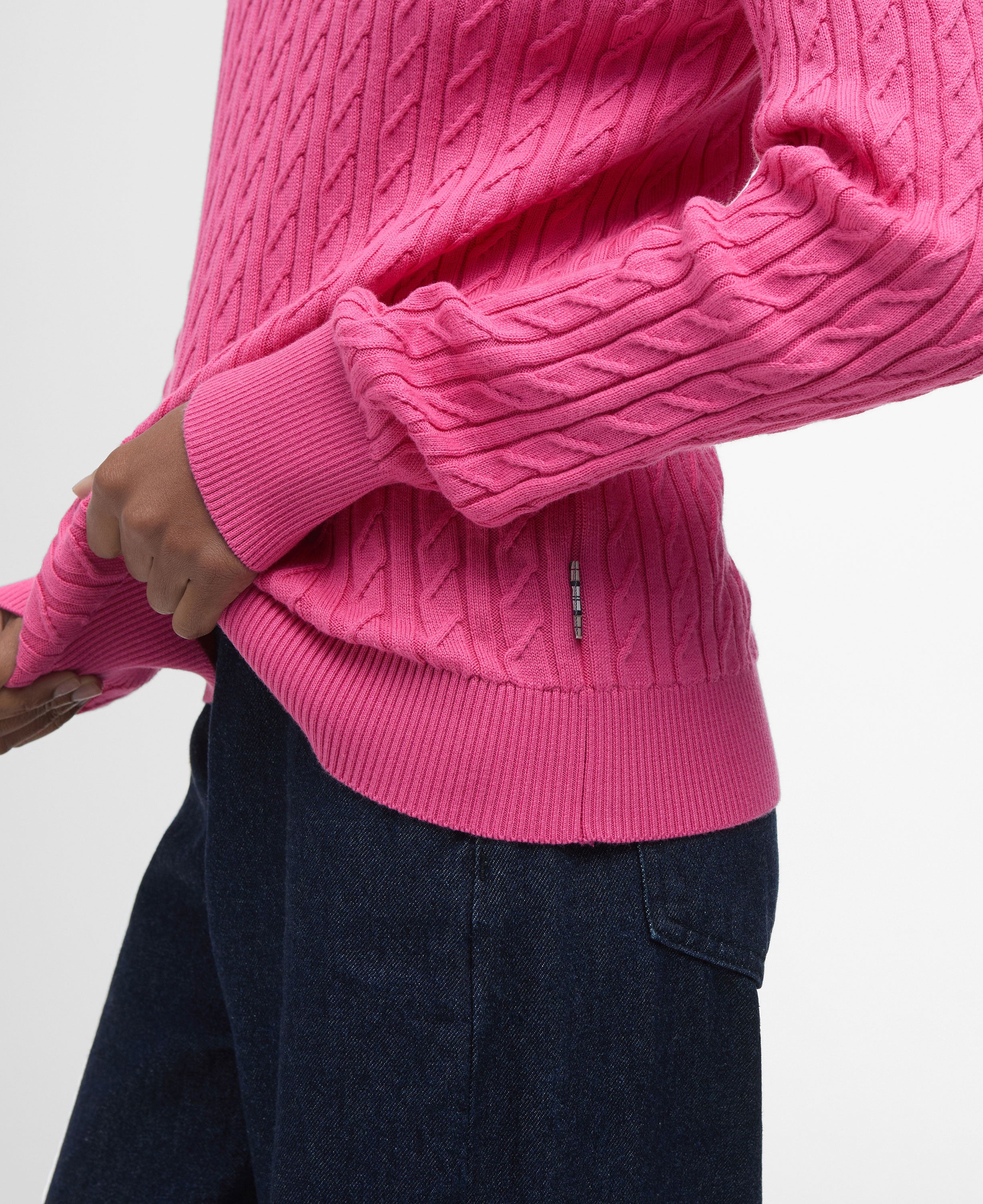 Hartland Crew Neck Jumper - Rose Pink