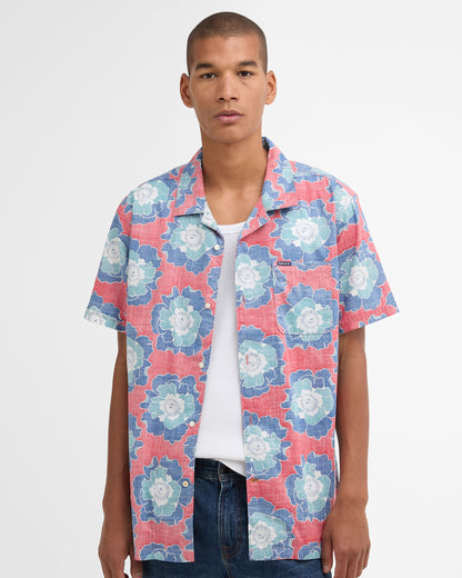 Hauxley Printed Summer Fit Shirt - Lava