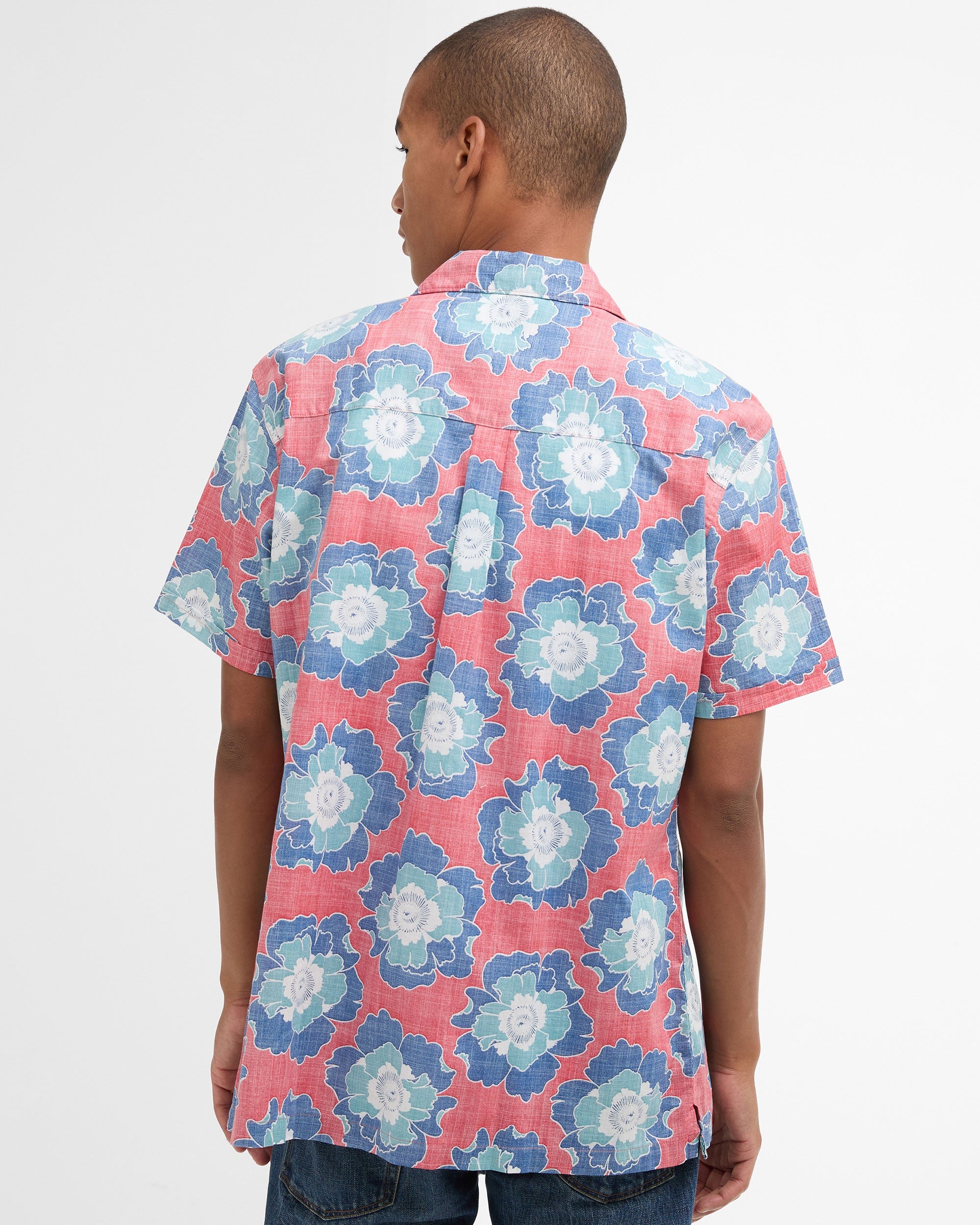 Hauxley Printed Summer Fit Shirt - Lava