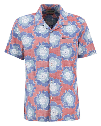Hauxley Printed Summer Fit Shirt - Lava