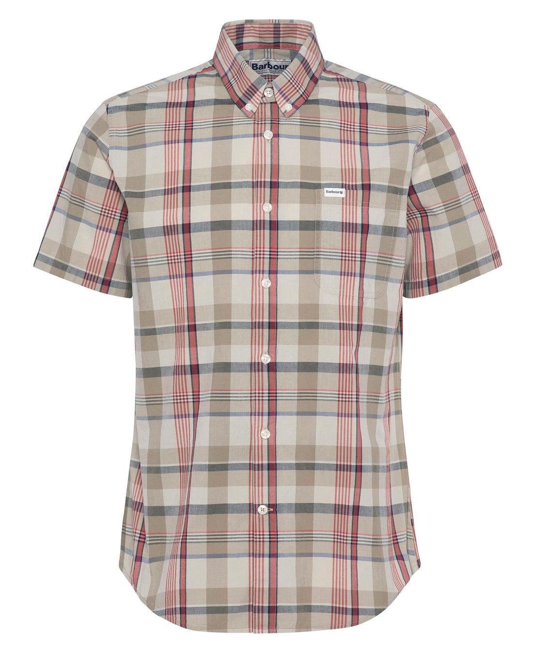 Hillway Madras Summer Fit Shirt - Washed Stone