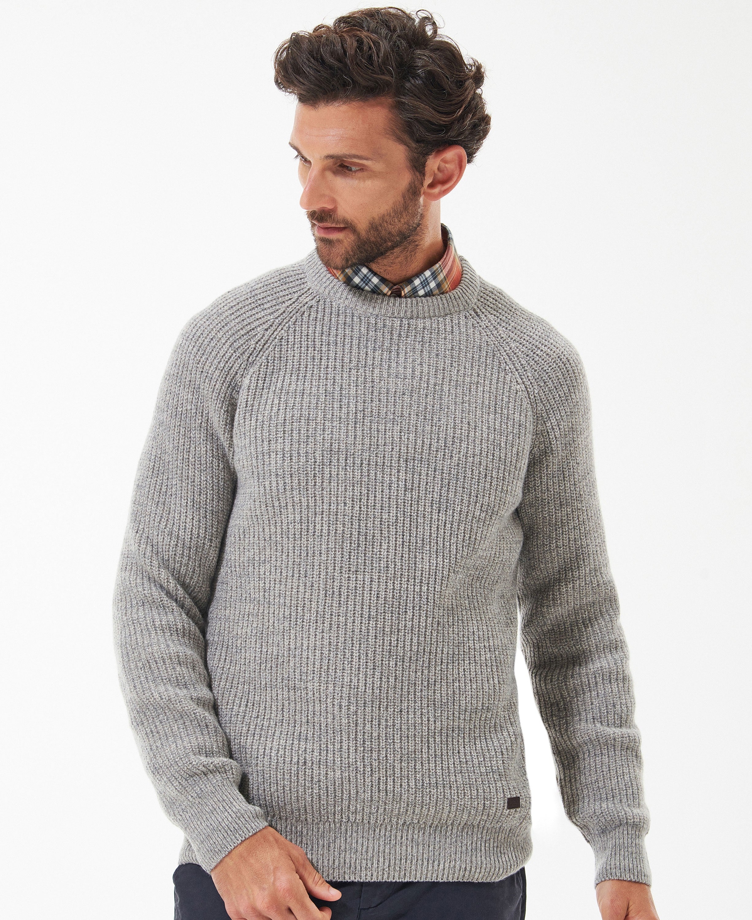 Horseford Crew Neck Jumper - Stone