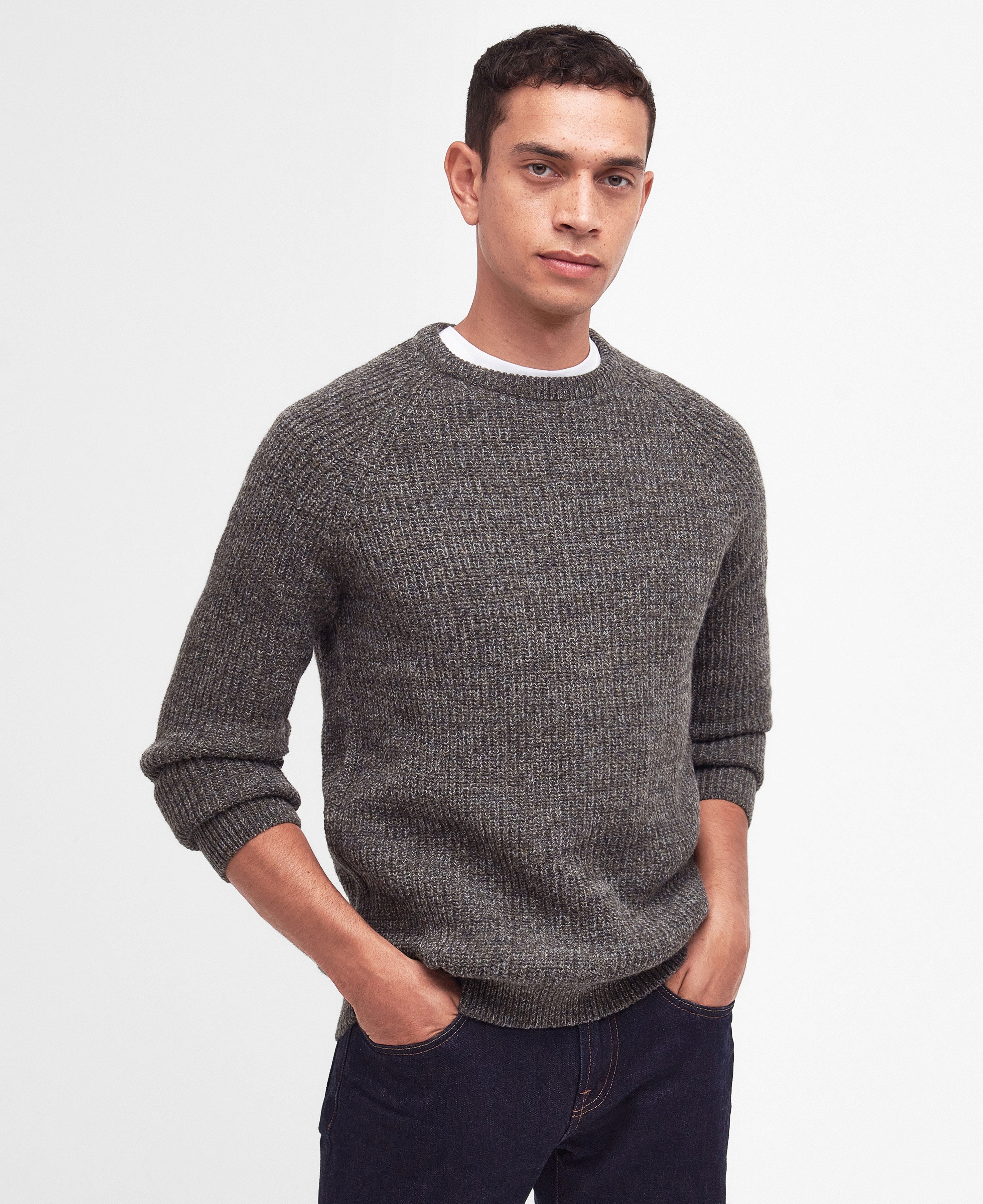 Horseford Crew Neck Jumper - Olive