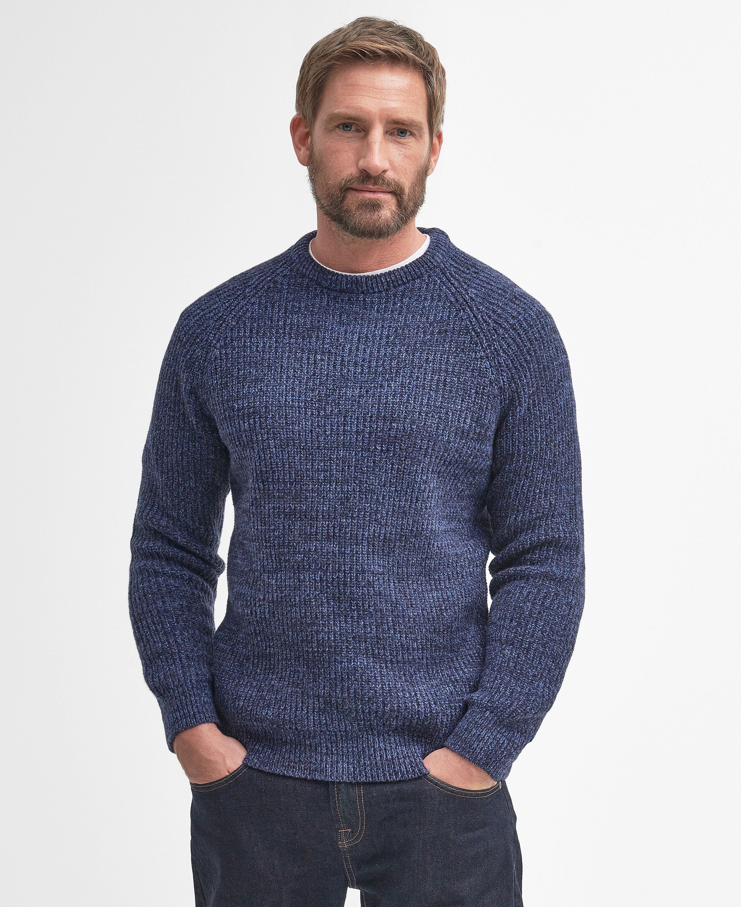 Horseford Crew Neck Jumper - Navy