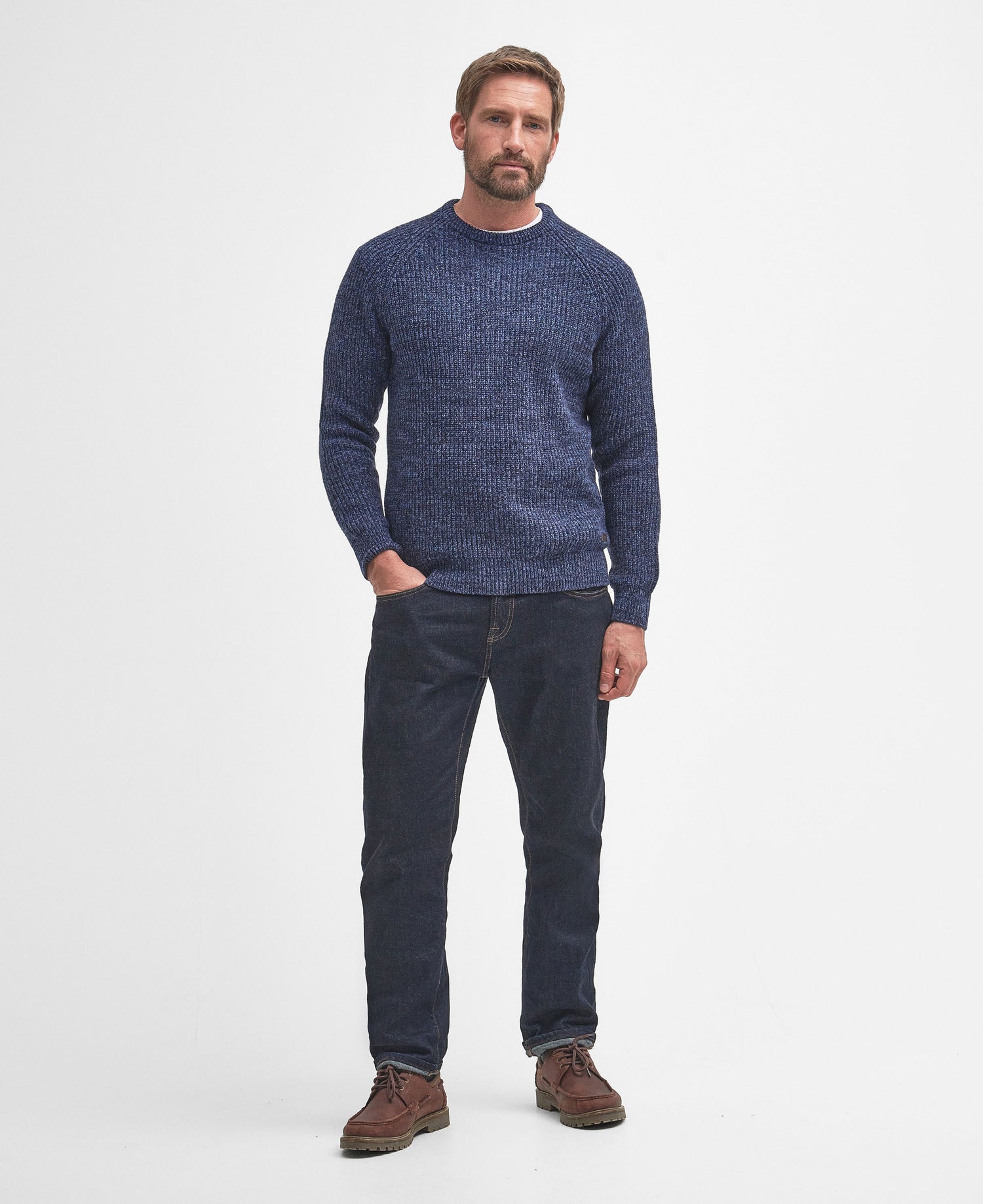 Horseford Crew Neck Jumper - Navy