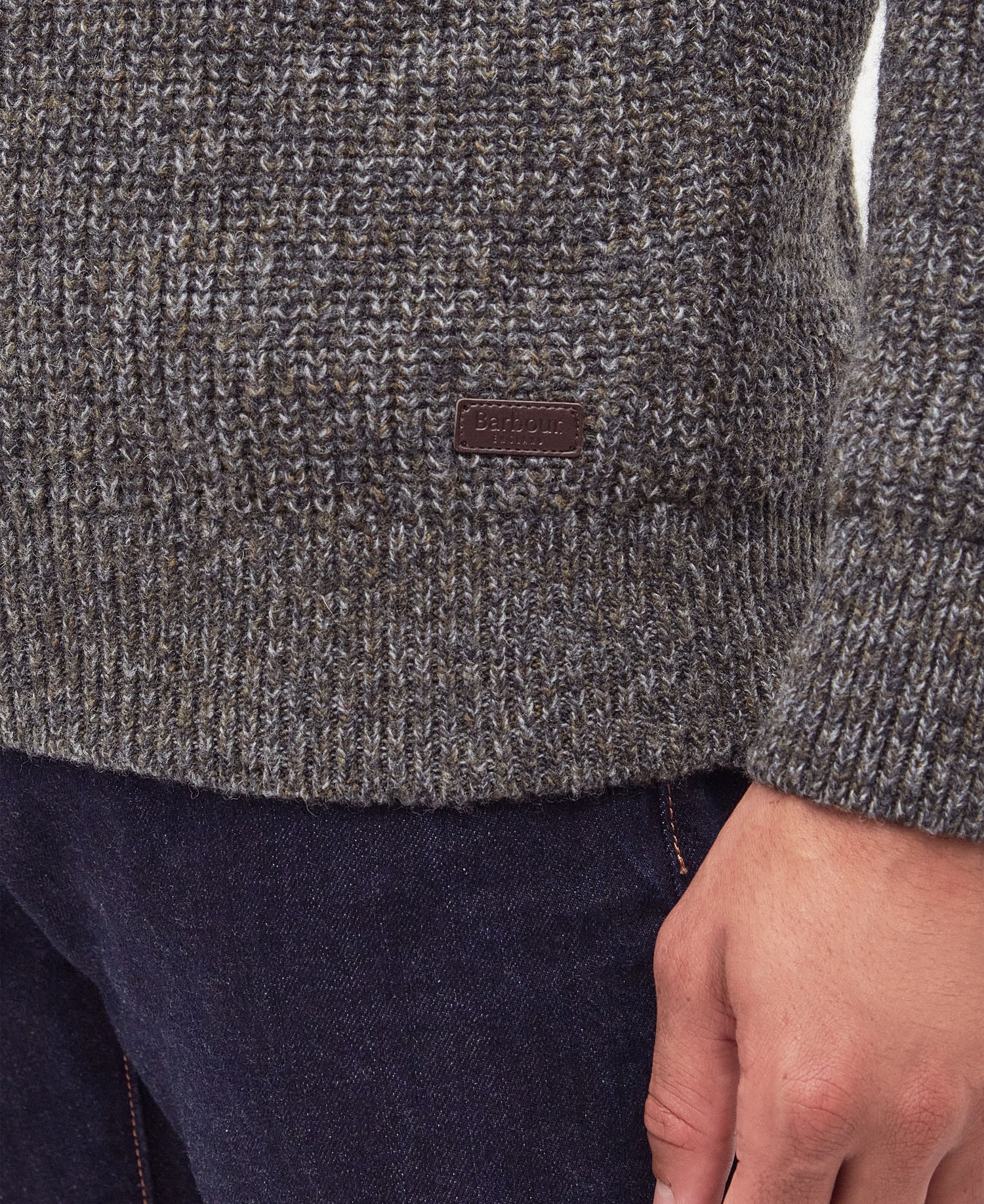 Horseford Crew Neck Jumper - Olive