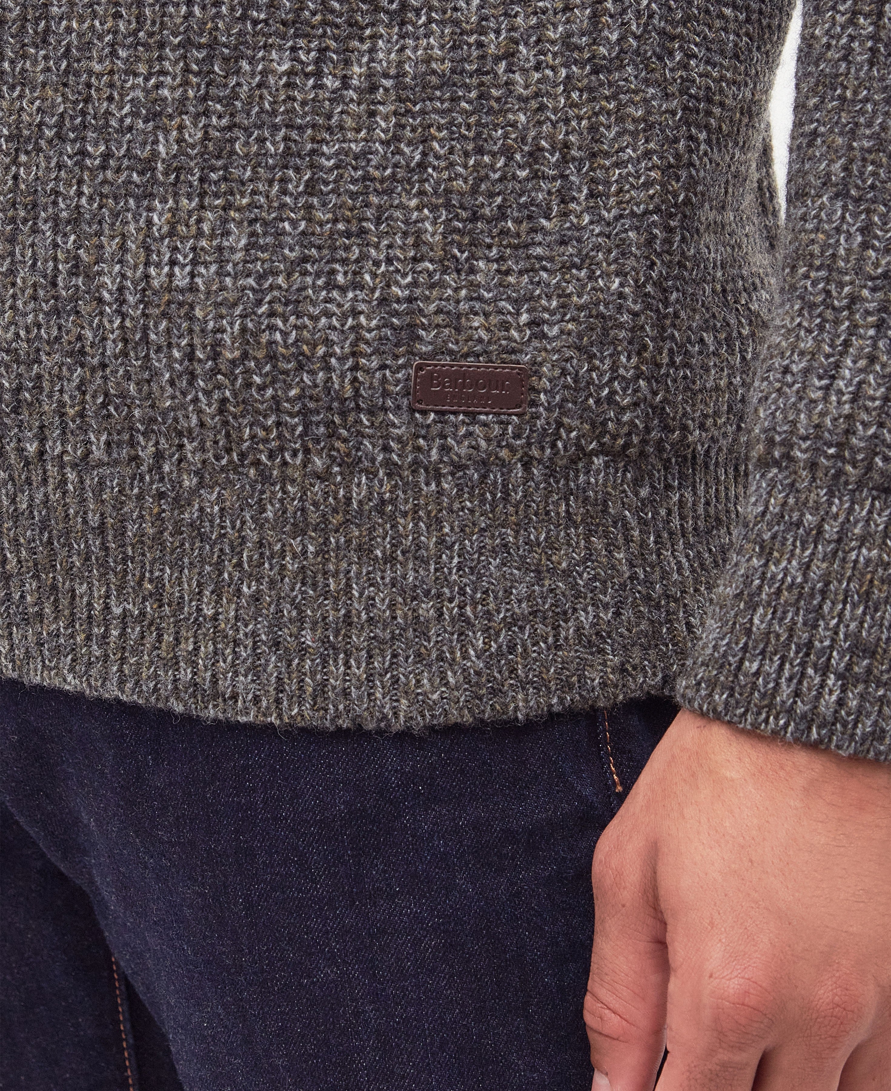 Horseford Crew Neck Jumper - Olive