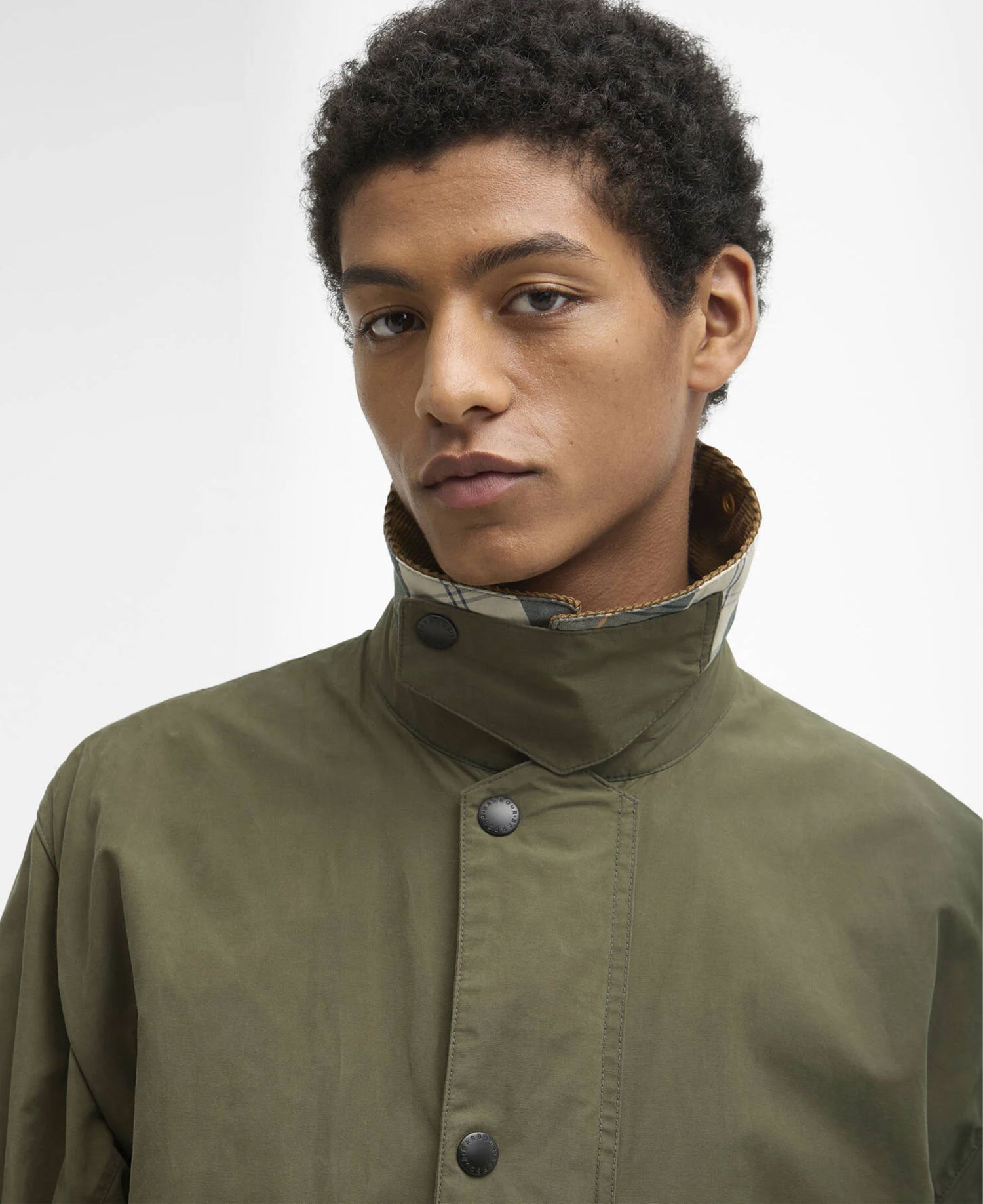 Icons Border Casual Jacket - Ivy Green