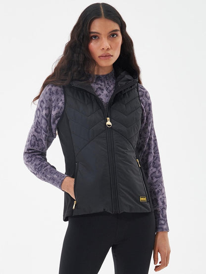 Ranger Quilted Hooded Gilet - Black