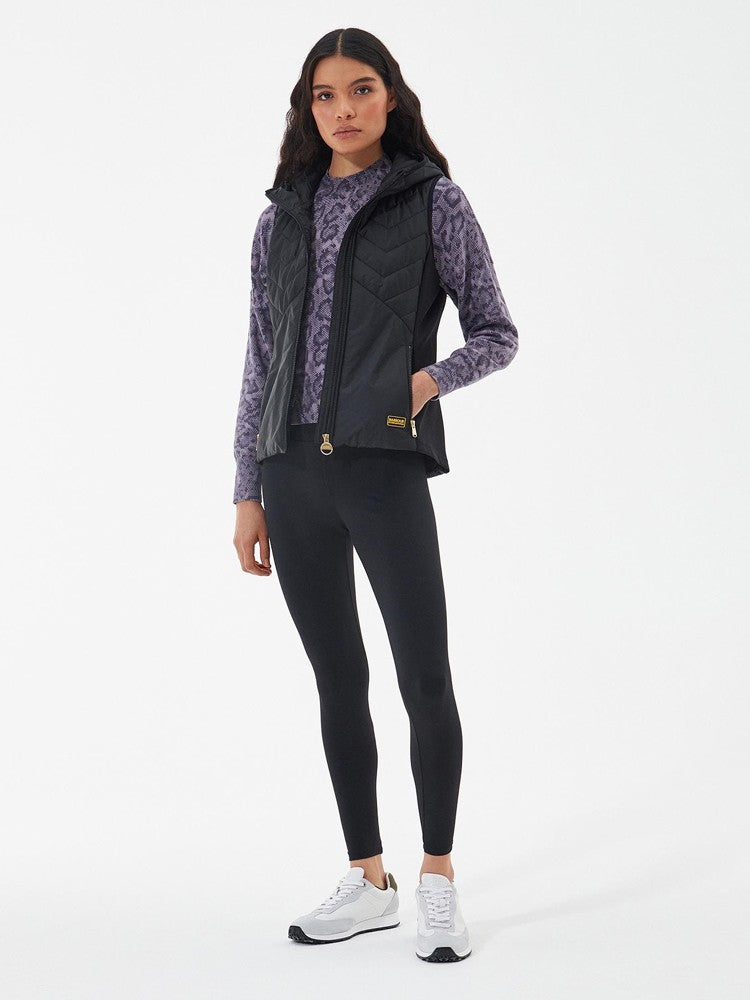 Ranger Quilted Hooded Gilet - Black
