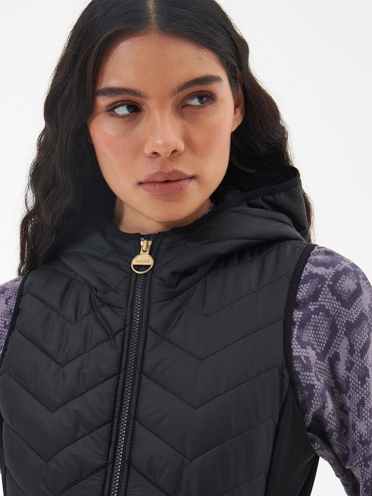 Ranger Quilted Hooded Gilet - Black