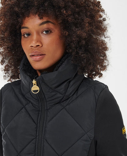 Strada Quilted Sweatshirt - Black