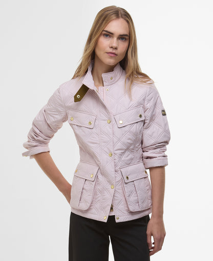 Halsey Quilted Jacket - Crystal Pink/Moss