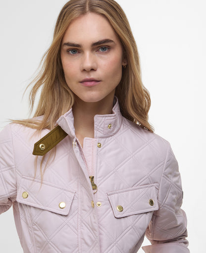 Halsey Quilted Jacket - Crystal Pink/Moss