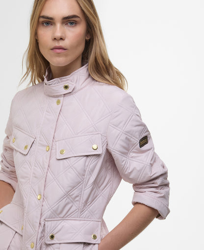 Halsey Quilted Jacket - Crystal Pink/Moss