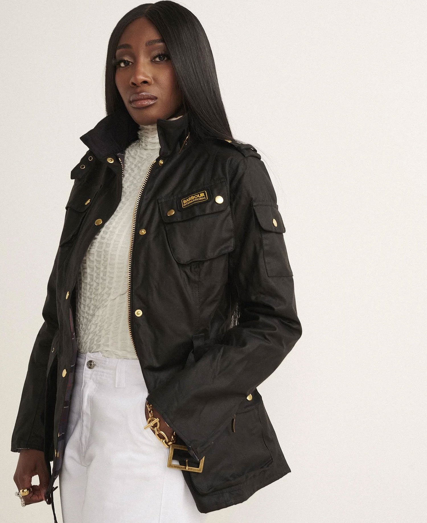 Barbour womens hooded wax jacket online