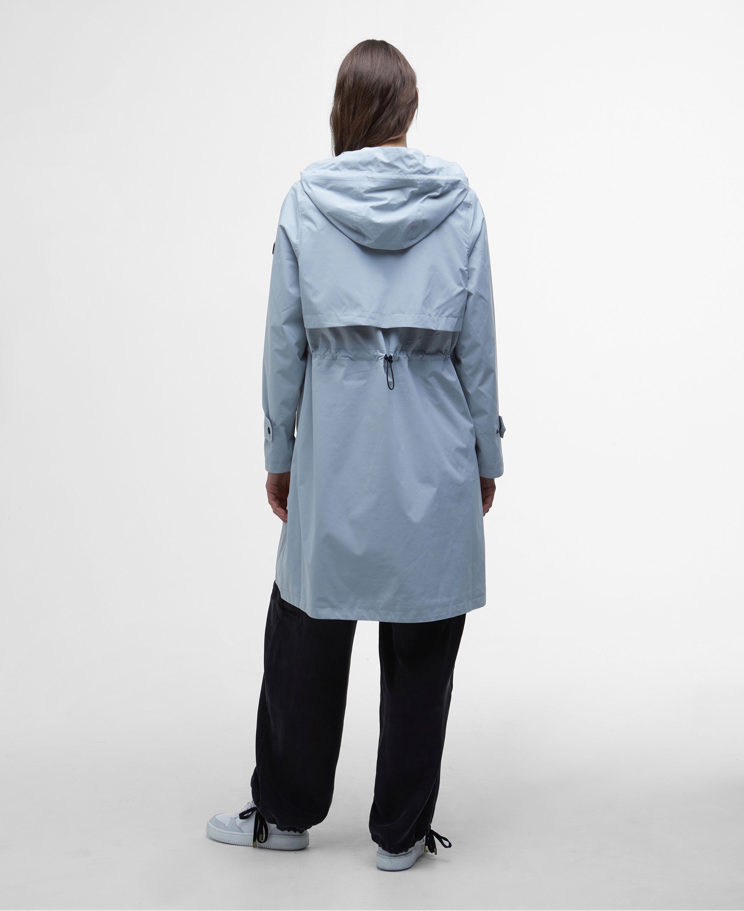 Longline Kyra Waterproof Jacket - Light Steel Blue