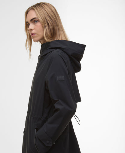 Longline Kyra Waterproof Jacket - Black