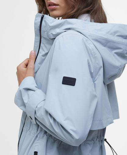 Longline Kyra Waterproof Jacket - Light Steel Blue