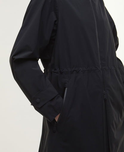 Longline Kyra Waterproof Jacket - Black