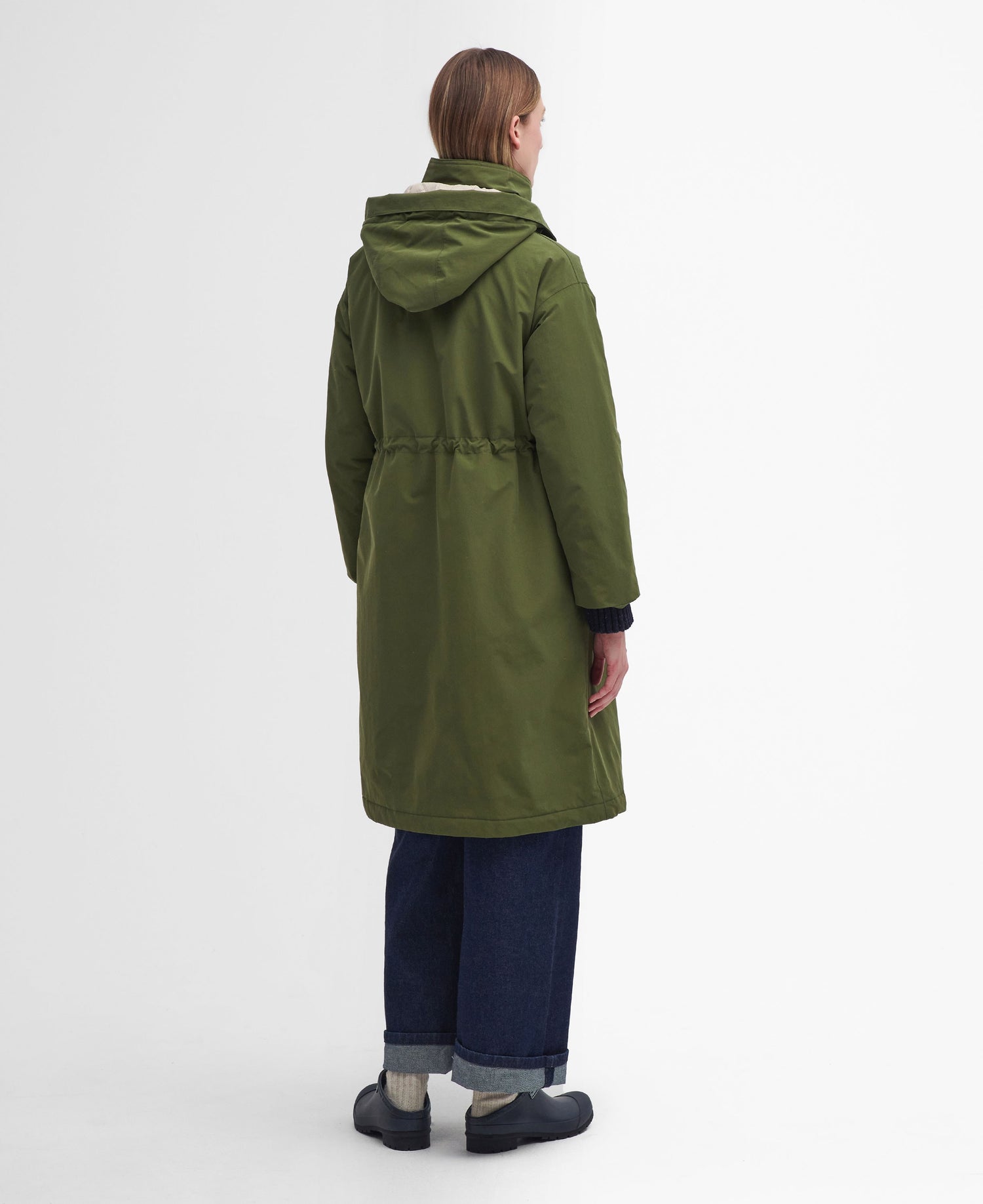 Iris Waterproof Jacket - Dark Moss/Light Sand