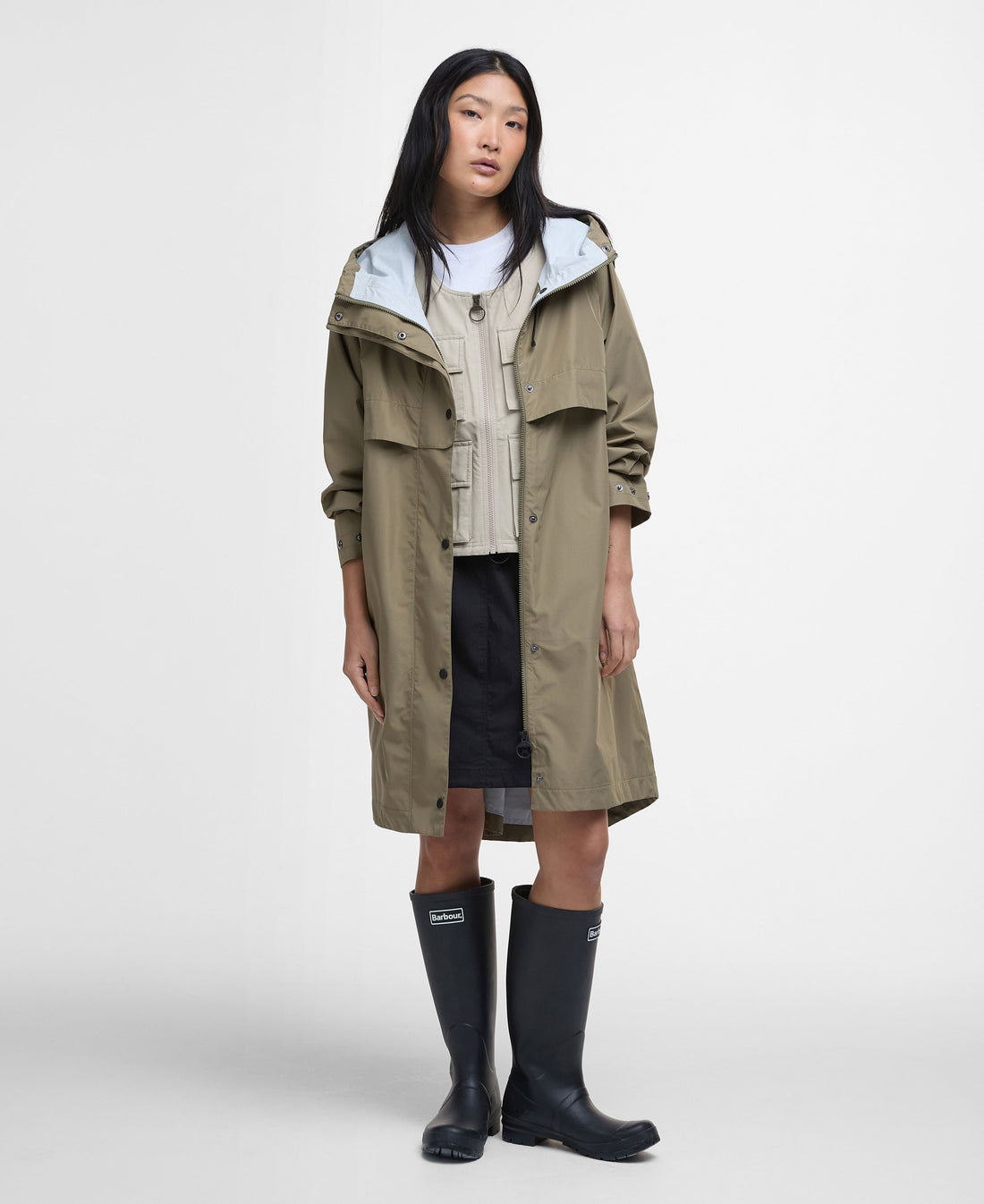 Jayla Waterproof Parka - Dusky Green