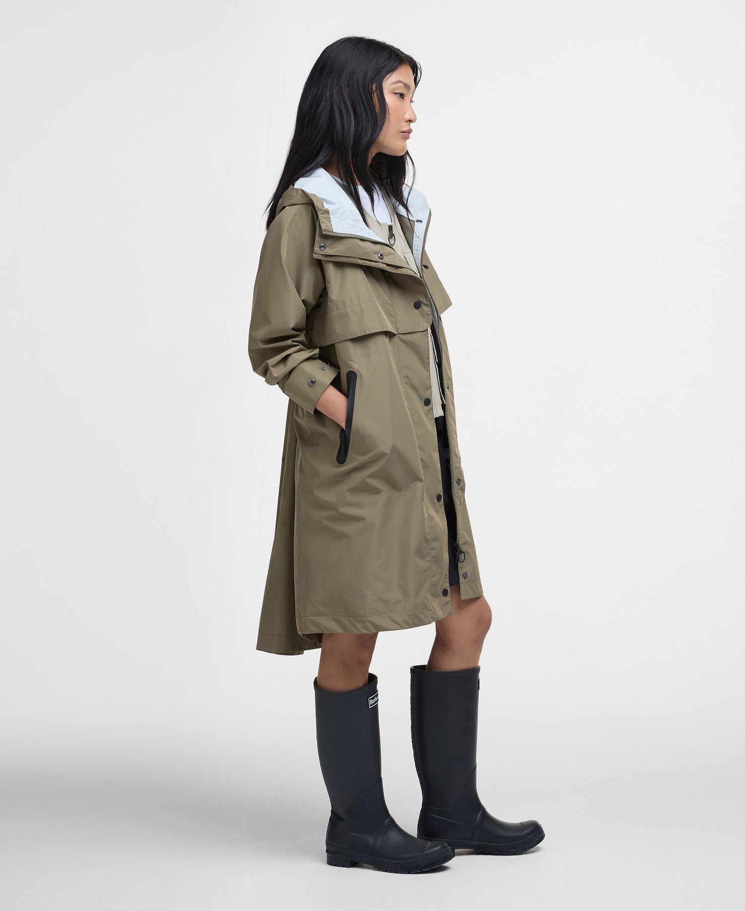 Jayla Waterproof Parka - Dusky Green