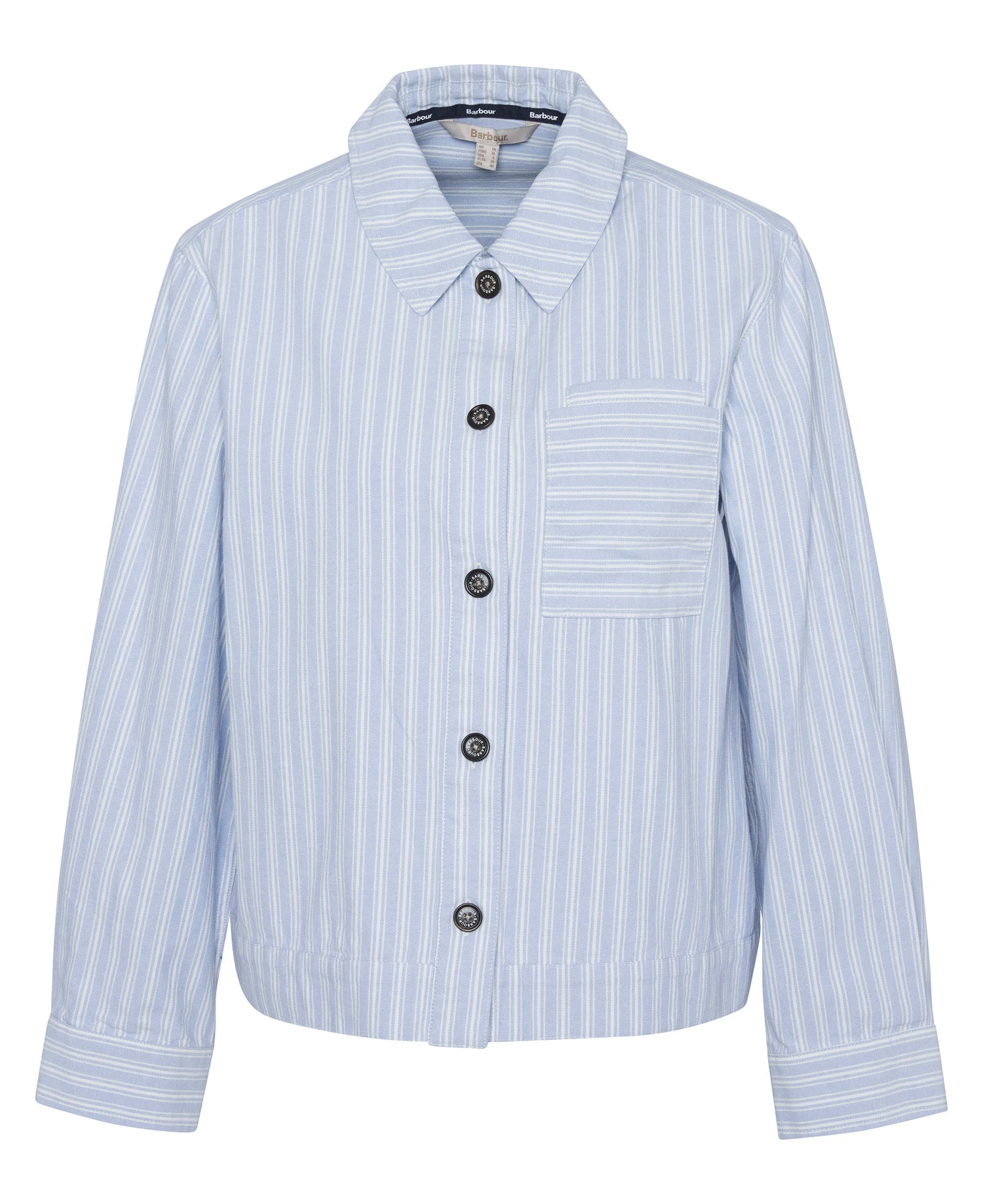 June Overshirt - Chambray Stripe