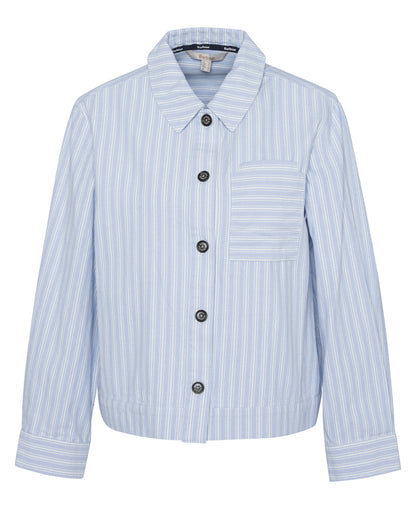 June Overshirt - Chambray Stripe