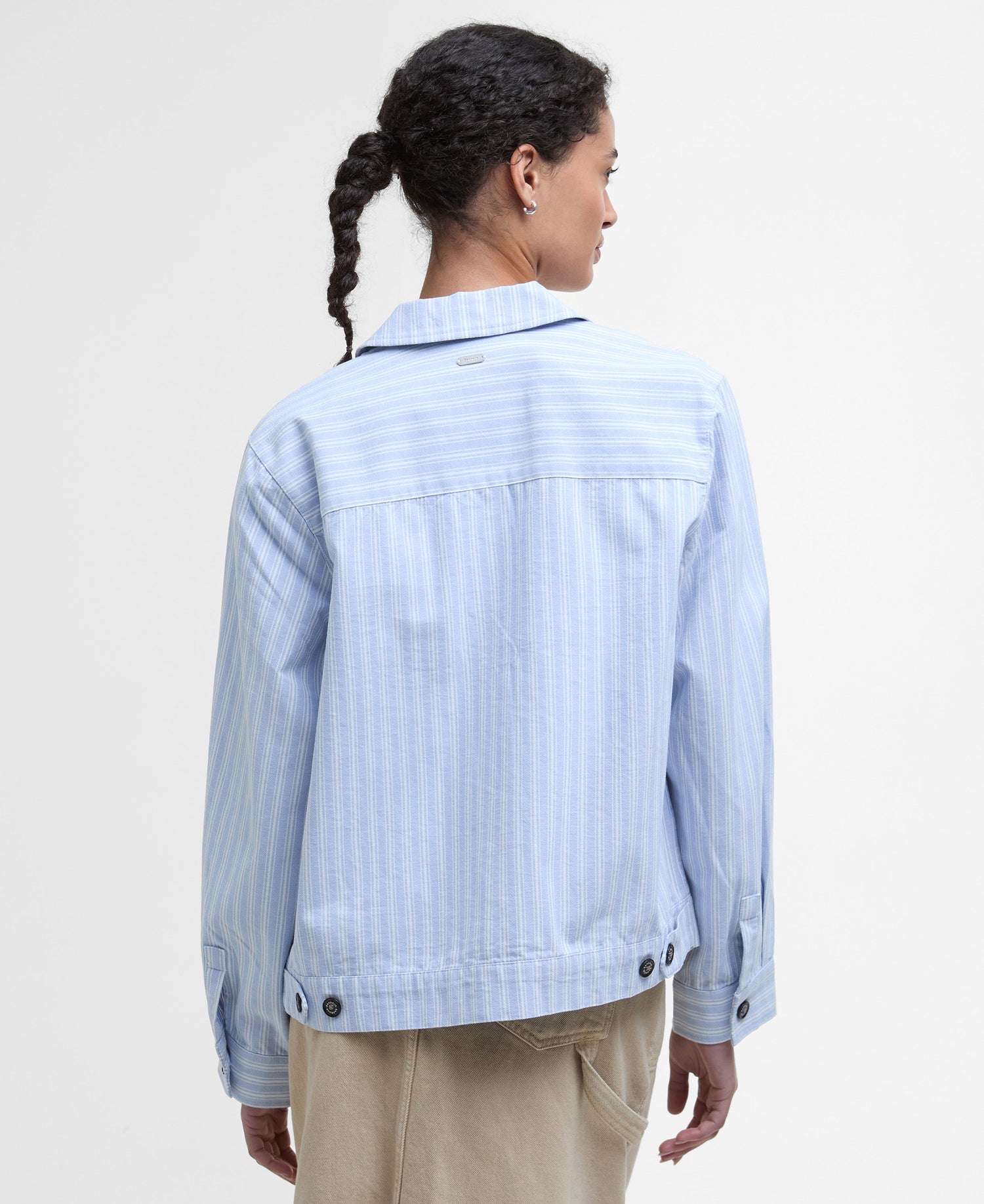 June Overshirt - Chambray Stripe