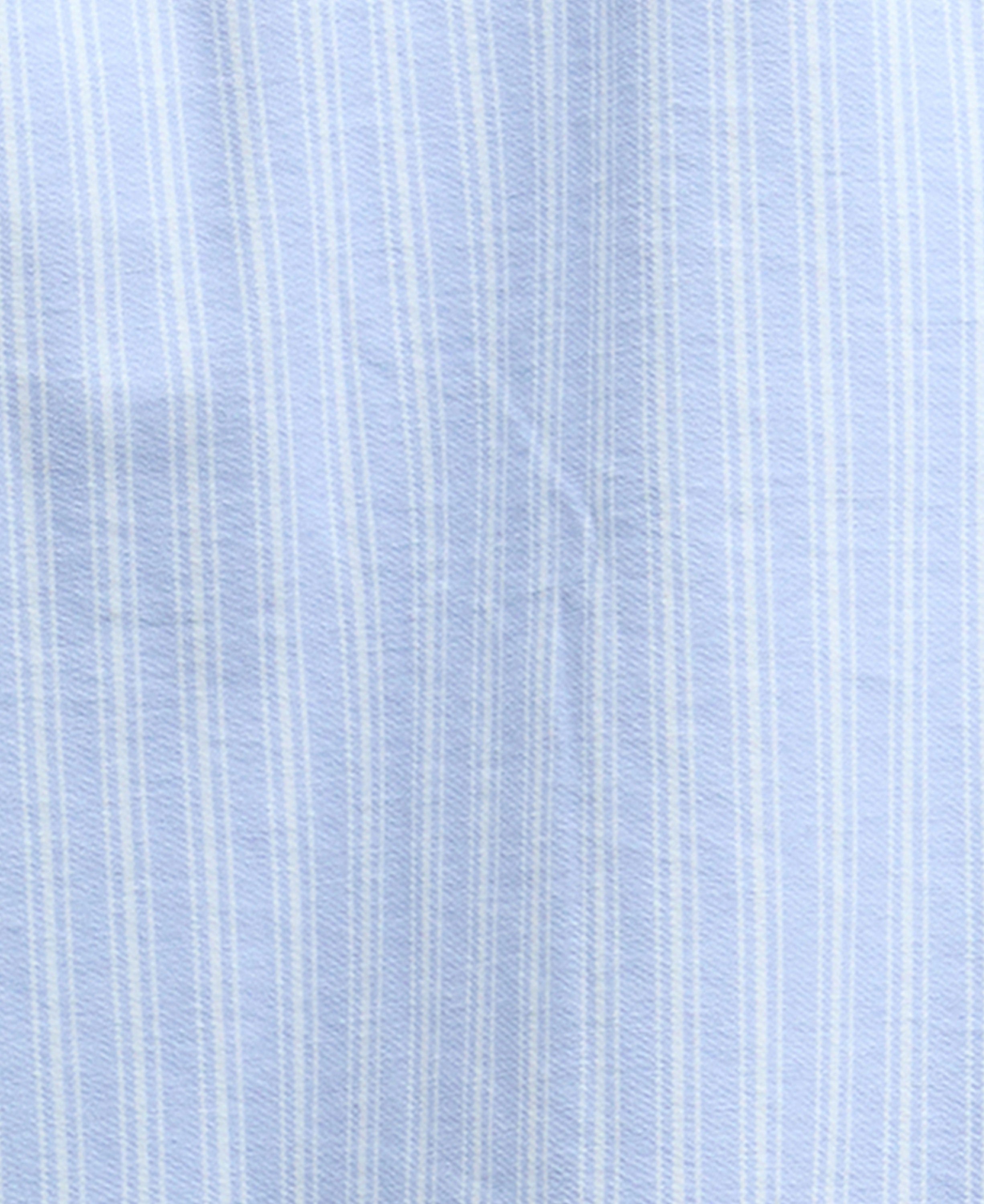 June Overshirt - Chambray Stripe