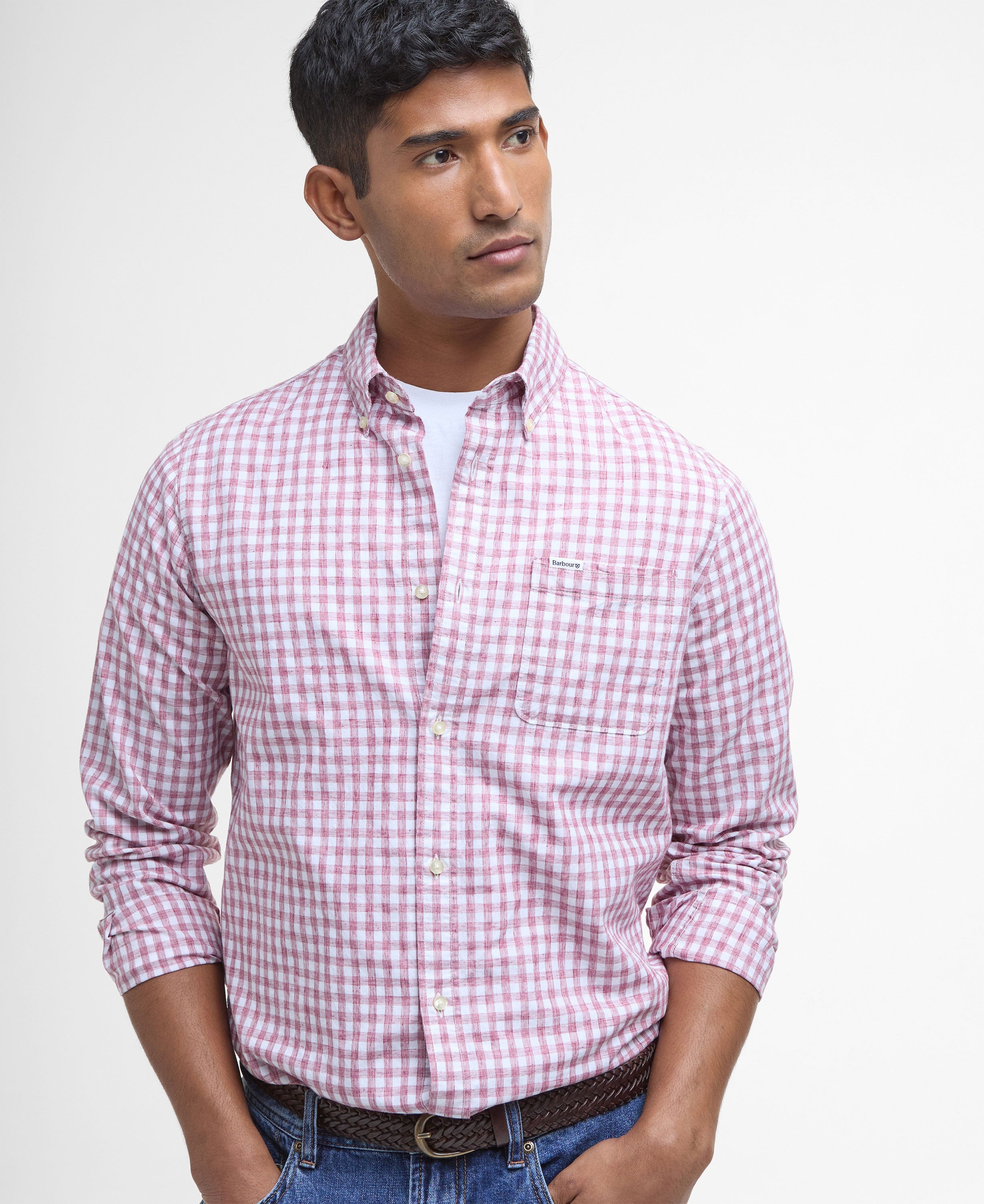 Kanehill Tailored Fit Shirt - Washed Raspberry