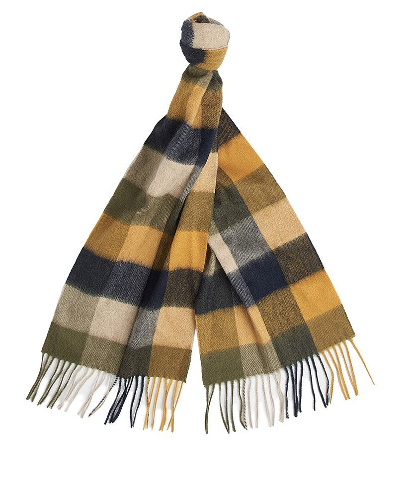 Large Tattersall Scarf - Forest Mist
